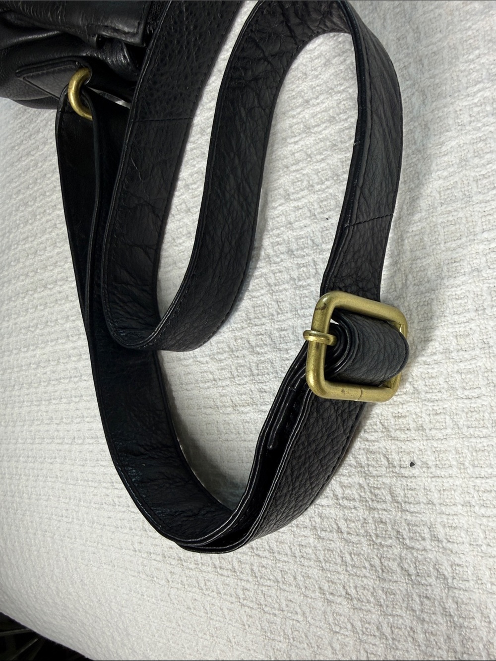 Great American Leather Works black leather crossbody shoulder bag western - Picture 12 of 16